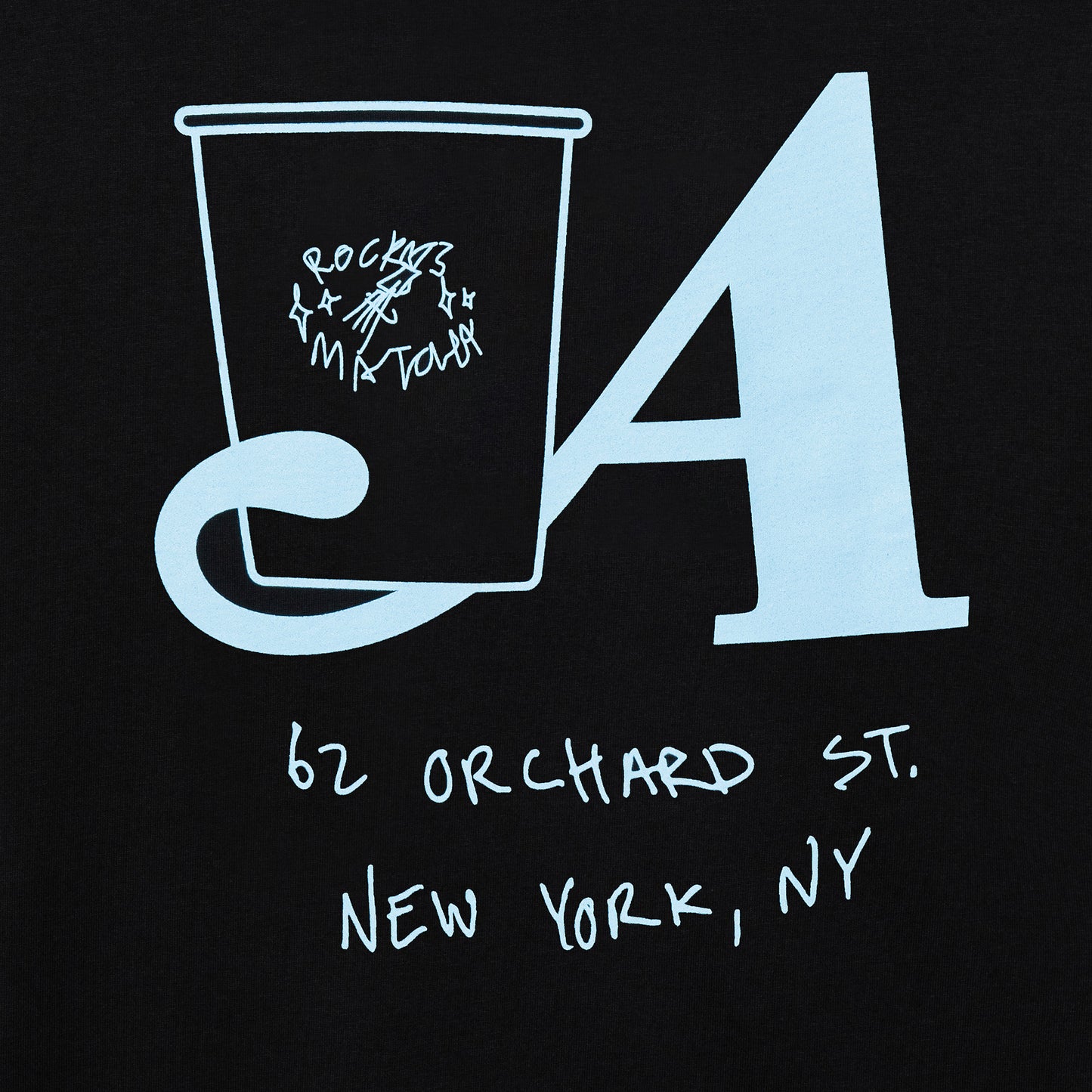Rocky's Matcha & Awake NY T-Shirt - Black