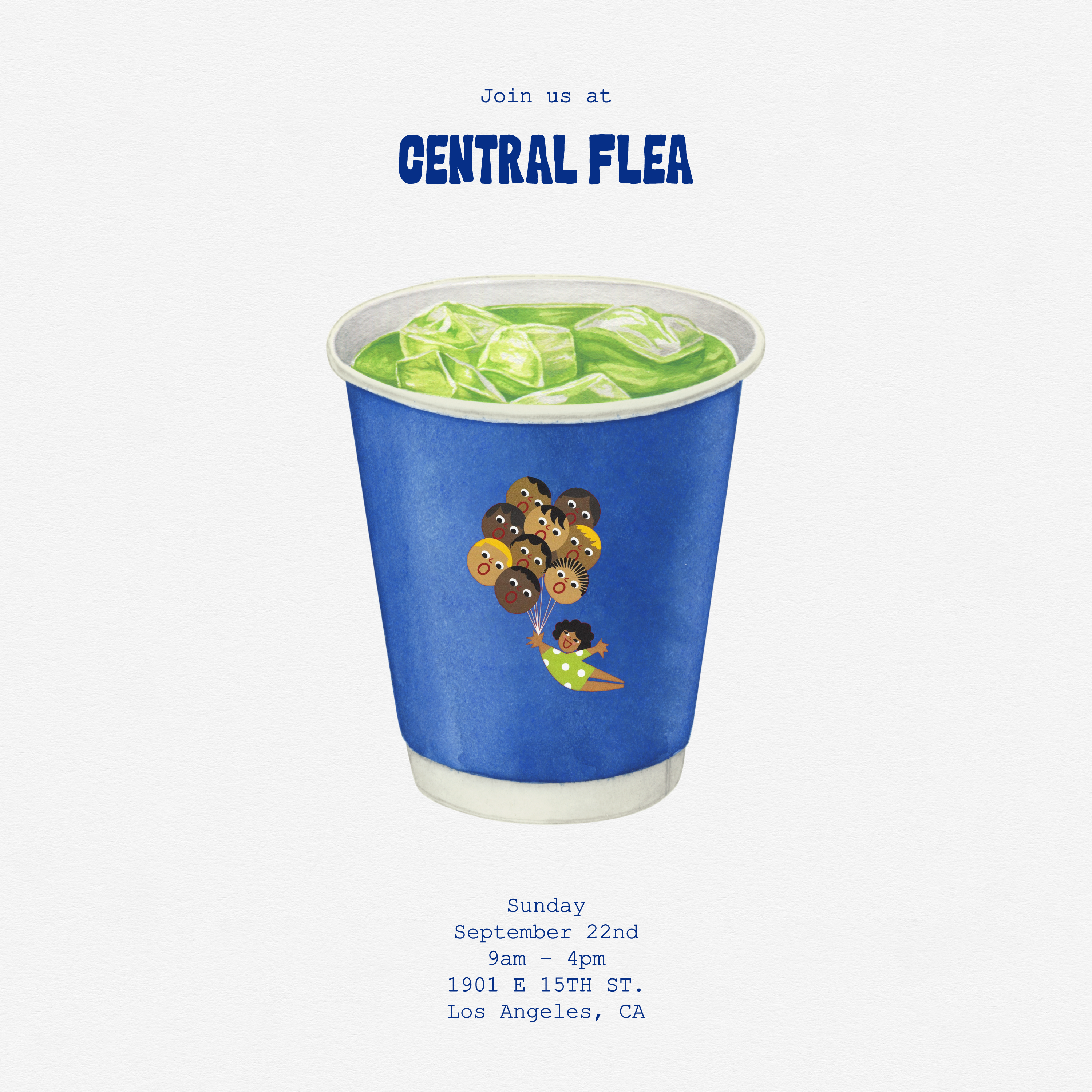 rocky's matcha + Central Flea