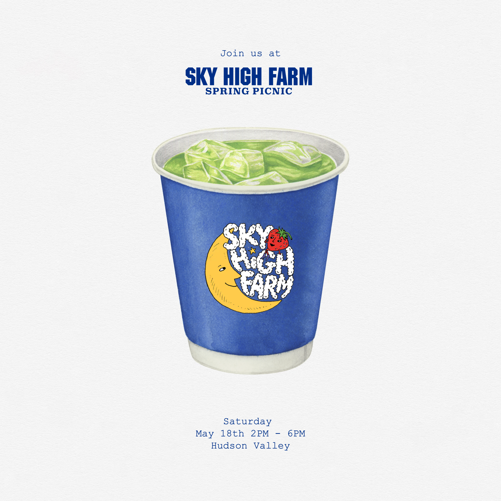rocky's matcha + Sky High Farm
