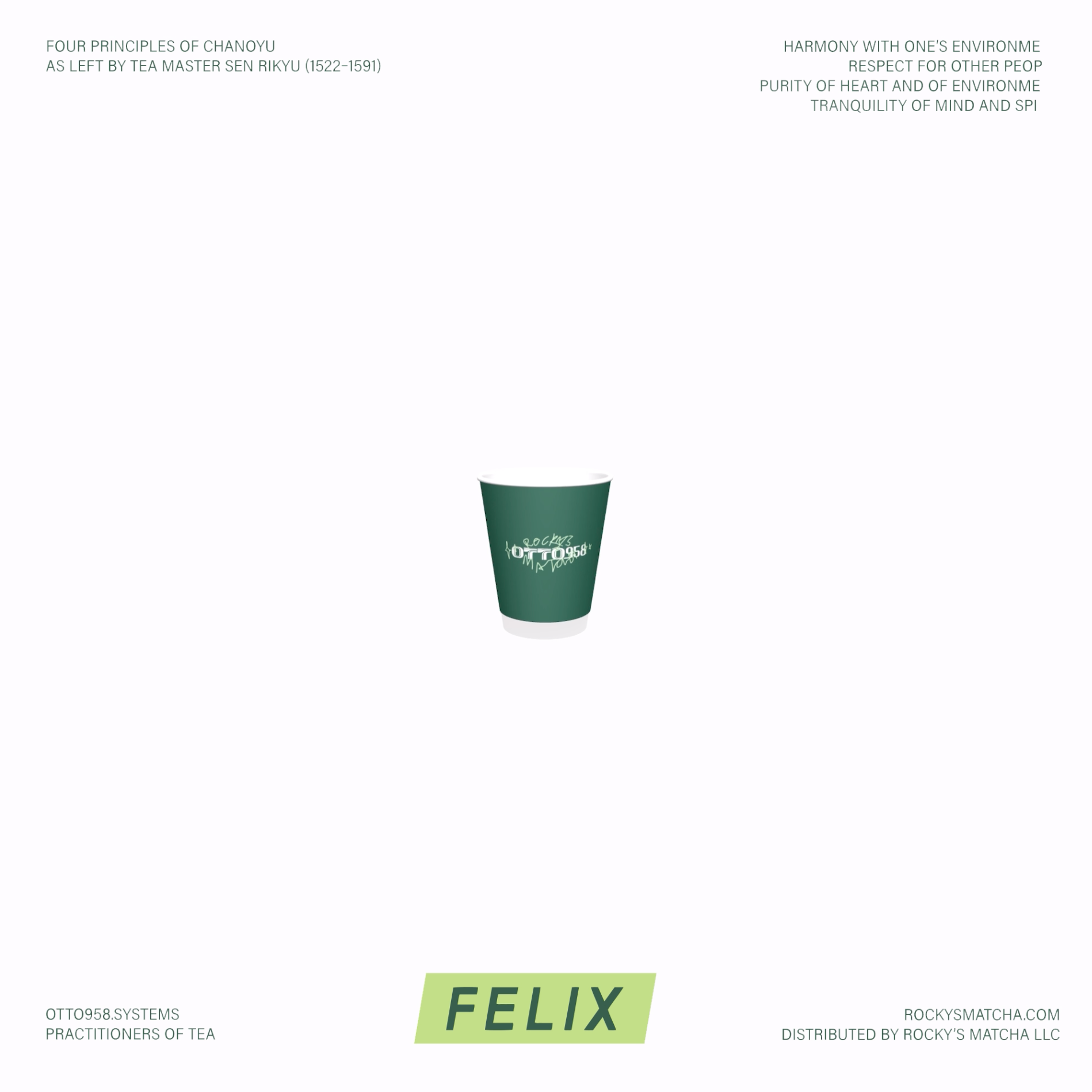 Rocky's Matcha + Otto 958