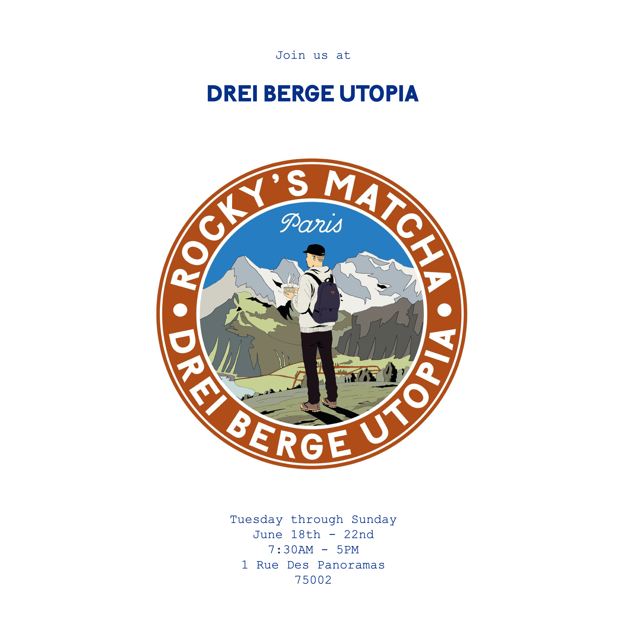 rocky's matcha + Drei Berge Utopia