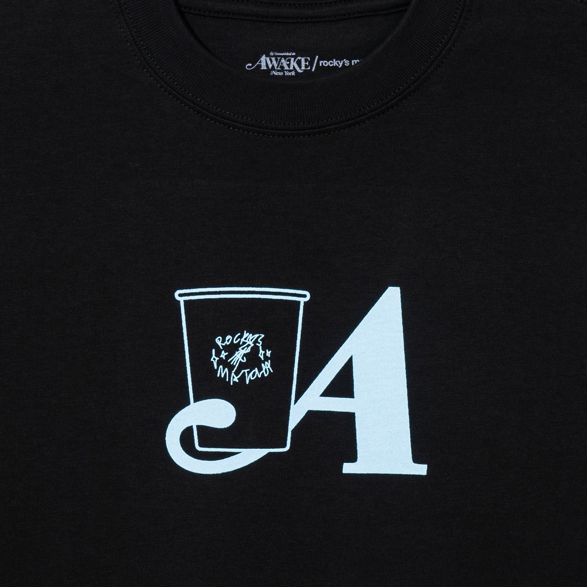 Rocky's Matcha & Awake NY T-Shirt - Black
