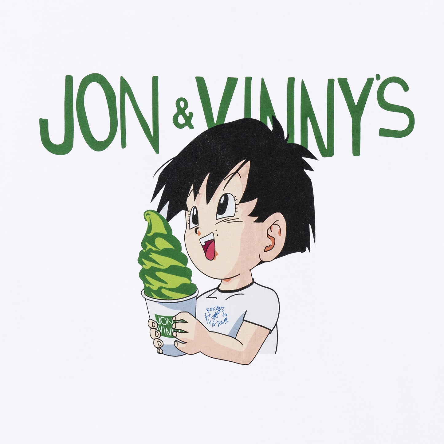 Rocky's Matcha + Jon & Vinny's Graphic T-Shirt